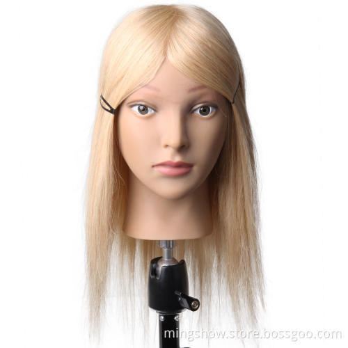dummy doll female mannequins head with human hair